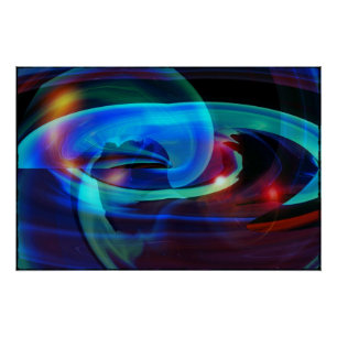 Alien Invasion Abstract Perfect Poster