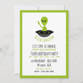 Alien Invasion, Birthday Kaart (Voorkant)