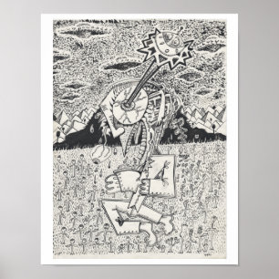 Alien Invasion, of The Seeding, door Brian Benson Poster