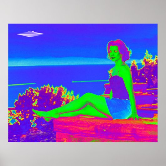 Alien Invasion Pop Art Poster (Voorkant)