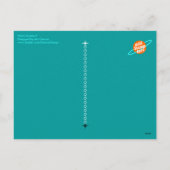 Alien Invasion - Robots Feestdagenkaart (Achterkant)