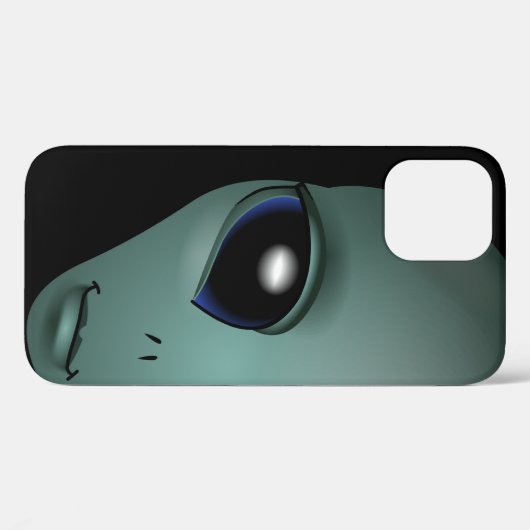 Alien iPhone 12 Coque mignonne ET cellulaire Coque (Verso (horizontal))