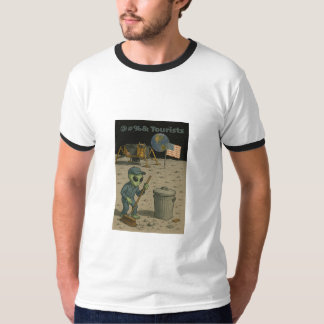 Alien Janitor ruimt puinhoop maantoeristen op T-shirt