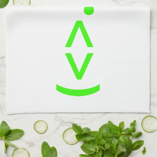 ALIEN Japans Emoticon Theedoek (Gevouwen)