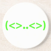 ALIEN Japans Emoticon Zandsteen Onderzetter (Voorkant)