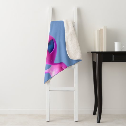 Alien Jetant Une Couverture De Panneau De Paix (En situation)