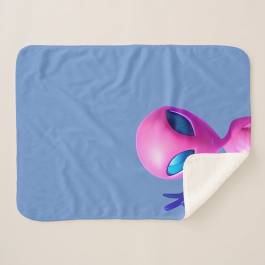 Alien Jetant Une Couverture De Panneau De Paix (Devant (Horizontal))