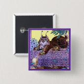 Alien Kat Button (Voorkant /achterkant)