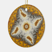 Alien-kerstfractal Keramisch Ornament (Links)