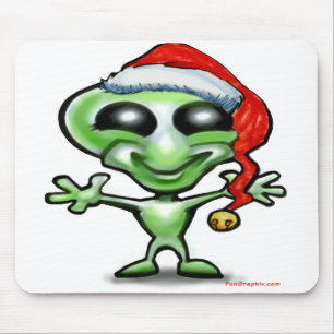 Alien Kerstmis Muismat