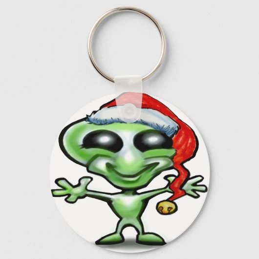 Alien Kerstmis Sleutelhanger (Voorkant)