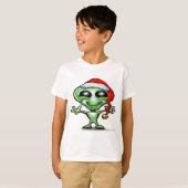 Alien Kerstmis T-shirt (Voorkant volledig)
