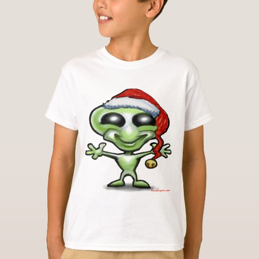 Alien Kerstmis T-shirt (Voorkant)