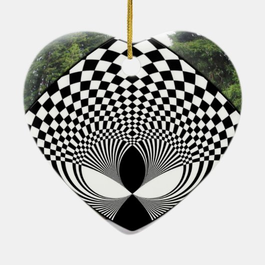 Alien - Kijken naar jou! Keramisch Ornament (Achterkant)