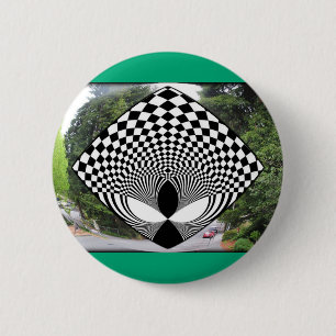 Alien kijkt naar jou! ronde button 5,7 cm