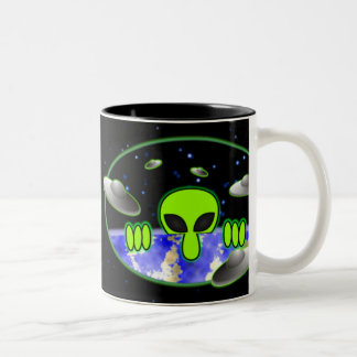 Alien Kilroy Tweekleurige Koffiemok