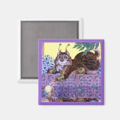 Alien Kitty Carré Magnet (Recto/Verso)