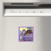 Alien Kitty Carré Magnet (In Situ (Lave-vaisselle))