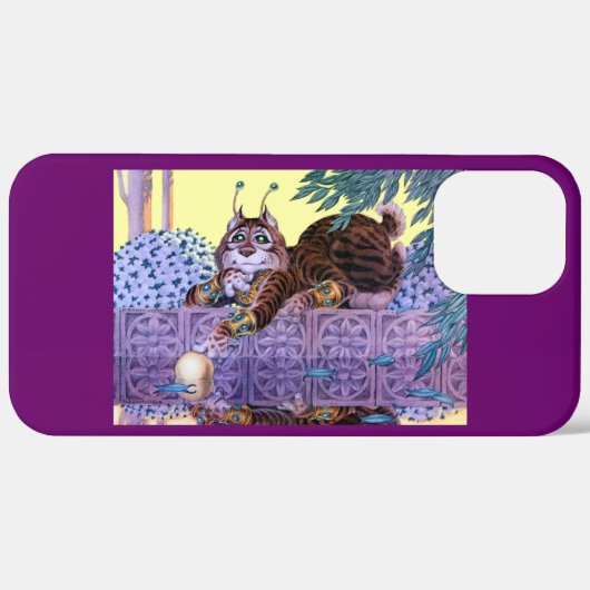 Alien Kitty iPhone 12 Coque (Verso / Droite)