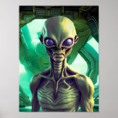Alien - Kleine Groene Mannen Poster 12 x 16 (Voorkant)