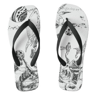 Alien Landscape Teenslippers