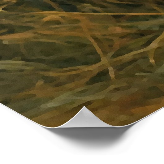 Alien Landschap in de buitenruimte | ABSTRACT Poster (Hoek)