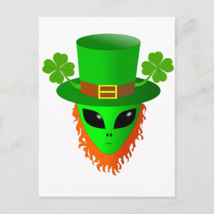 Alien Leprechaun Briefkaart