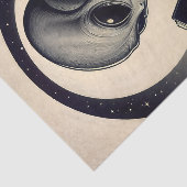 Alien lezen boek  kunst tissuepapier (Detail)