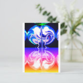 Alien life art briefkaart (Staand voorkant)