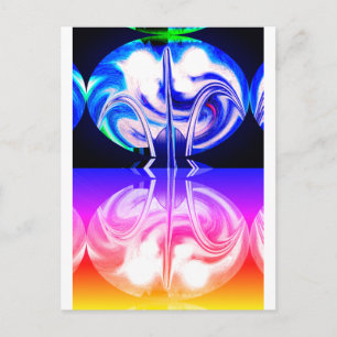 Alien life art briefkaart