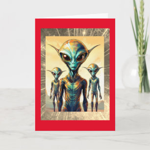 Alien Life at 30, 5" x 7" Carte d'anniversaire pli
