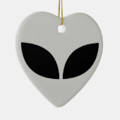 Alien Love Heart Ceramic Ornament (Rechts)