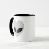 Alien Love Heart Coffee Mug (Devant gauche)