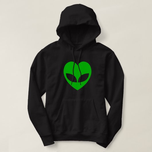 Alien Love Heart Hoodie (Design voorkant)