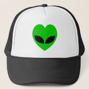 Alien Love Heart Papier Onderzetter Trucker Pet