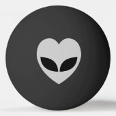 Alien Love Heart Ping Pong Ball (Achterkant)