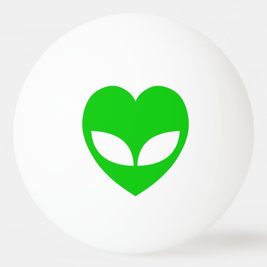 Alien Love Heart Pingpongballen (Voorkant)