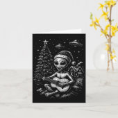 Alien Loves Christmas  Kaart (Gele Bloem)