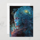 Alien Man Surreal Sci-Fi Art Briefkaart (Voorkant / Achterkant)