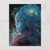 Alien Man Surreal Sci-Fi Art Briefkaart (Voorkant)