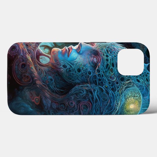 Alien Man Surreal Sci-Fi Art Case-Mate iPhone Case (Achterkant (horizontaal))