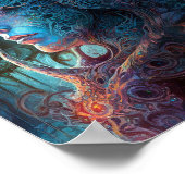 Alien Man Surreal Sci-Fi Art Poster (Hoek)