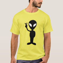 Alien Mannen Spiral Stropdas-Dye T-Shirt