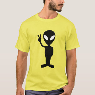 Alien Mannen Spiral Stropdas-Dye T-shirt