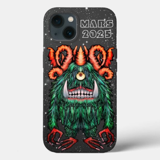 Alien Mars Cyclop Creature Case-Mate iPhone Case (Achterkant)