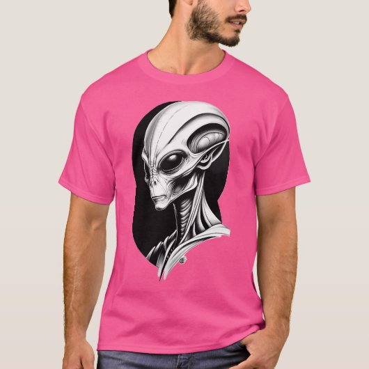 Alien Martian Ufo T-shirt (Voorkant)