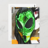 Alien Mask Briefkaart (Voorkant / Achterkant)