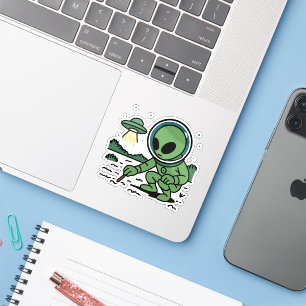 Alien Melancholy Sticker