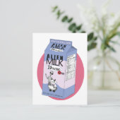 Alien Milk Briefkaart (Staand voorkant)