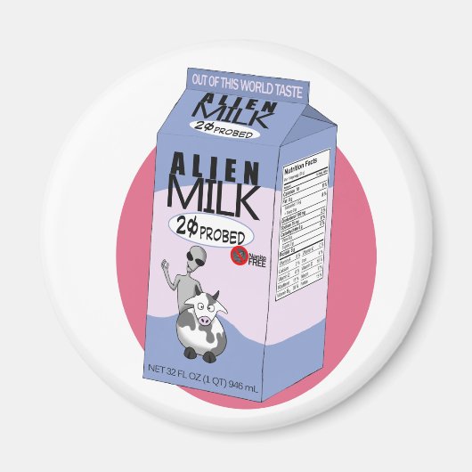 Alien Milk Magnet Magneet (Voorkant)